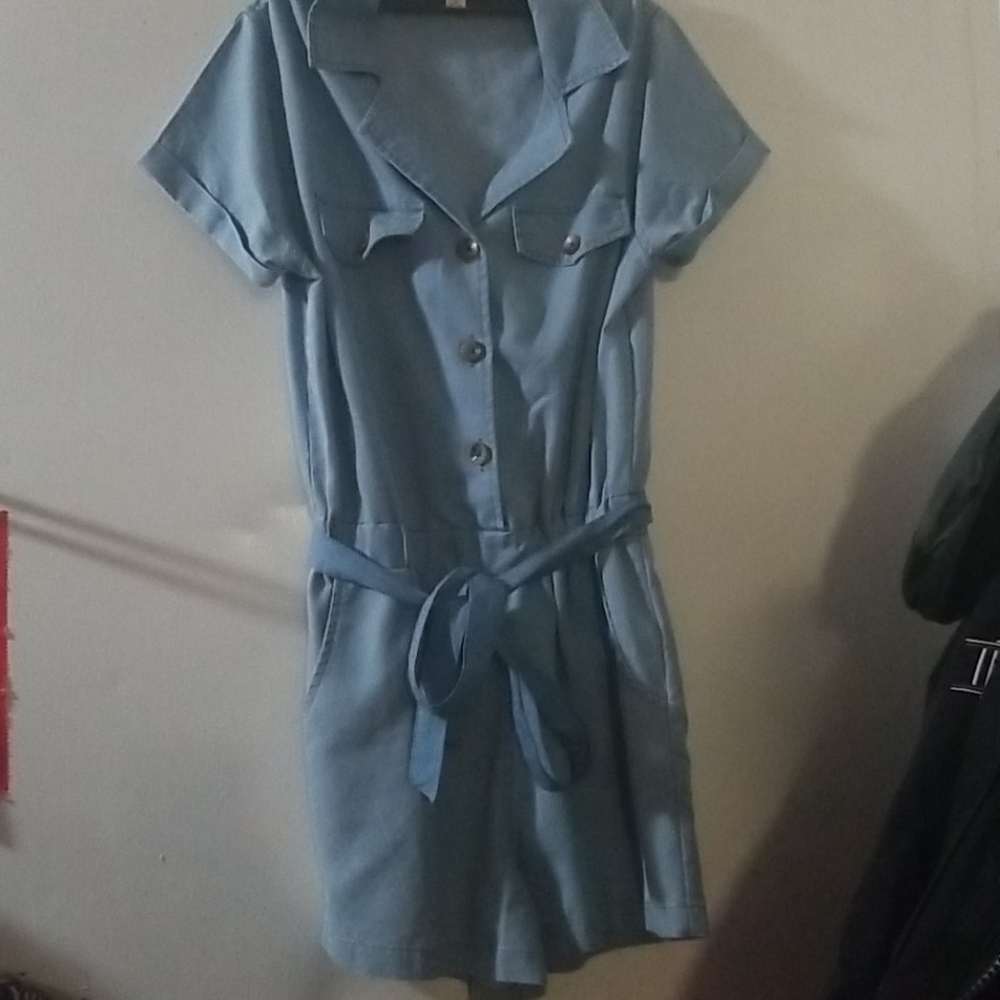 Denim romper - Picture 2 of 3